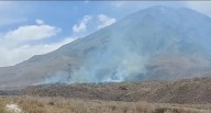 Arequipa: Incendio forestal afecta pastos naturales en el volcán Misti