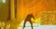 Shock moment brazen wedding crasher steals $100K worth of gifts from lavish ceremony leaving bride sobbing on the floor