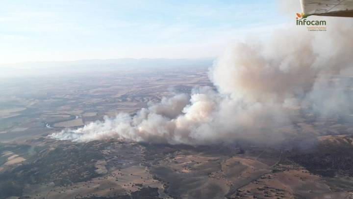 Declarado un incendio forestal de nivel 1 en Polán