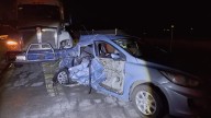 Muere prensado dentro de auto, otros tres resultaron heridos en el Macrolibramiento