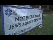 Protesters gather outside event hosted by Charlotte's Jewish Federation
