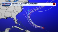 Tracking Tropical Storm Humberto: Maps, path, spaghetti models