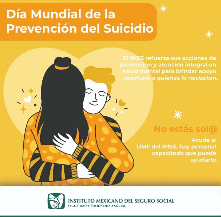 Impulsa IMSS Hidalgo acciones de salud mental en el marco del Día Mundial de la Prevención del Suicidio