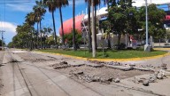Obra sin terminar en avenida Reforma pone en riesgo a conductores en Mazatlán