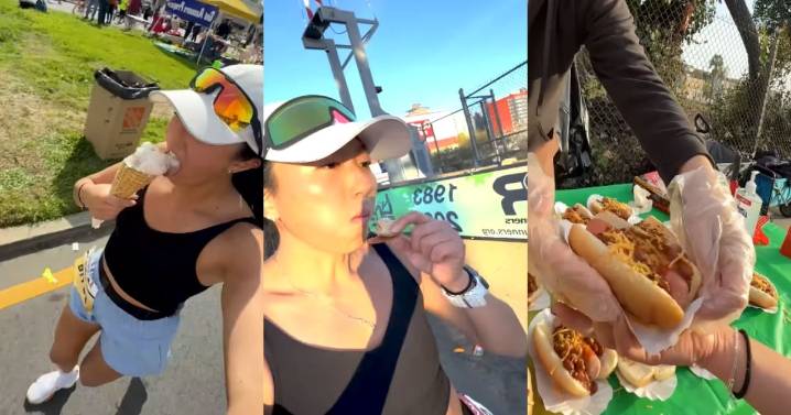 Joven muestra cómo encontró la forma de comer gratis en los maratones, pero advierte que no es lo más recomendable