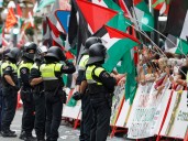Pro-Palestinian protesters disrupt Spanish cycling race