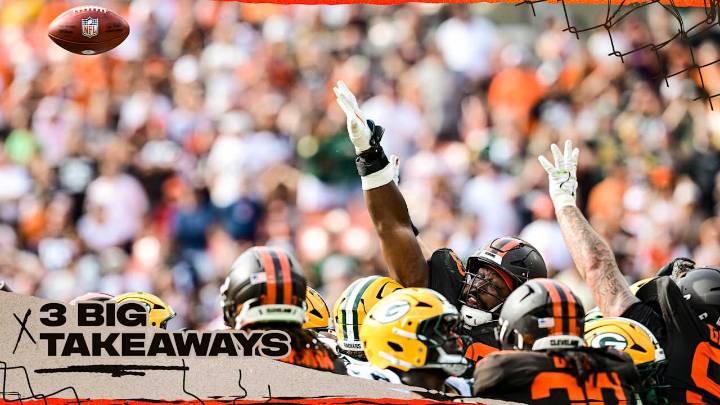 Shelby Harris' blocked field goal sets up win for the Browns