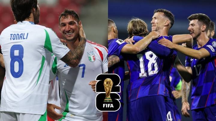 Eliminatorias UEFA: Italia sufre para superar a Israel, mientras Croacia humilla a Montenegro