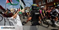 Multitudinaria manifestación en apoyo a las propalestinas detenidas en La Vuelta en Asturias