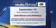 Birthdays for Wednesday, September 10
