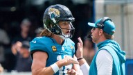 Trevor Lawrence waves off coach Liam Coen during Jaguars loss to Bengals