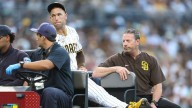 Padres' Jason Adam carted off with ruptured quad tendon