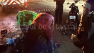 Accidente en bulevar Revolución deja a motociclista lesionado por bache cubierto de agua
