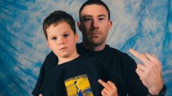 West Coast Eagles champion Jeremy McGovern and son Hudson launch cheeky Street X shirts after viral moment