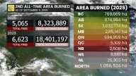 A smoky thunderstorm setup hits B.C. and Alberta Monday