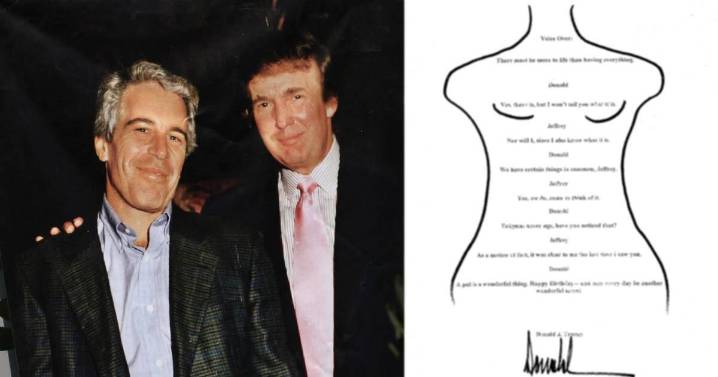Divulgan impactante mensaje que Trump habría enviado a Jeffrey Epstein por su cumpleaños: la Casa Blanca responde