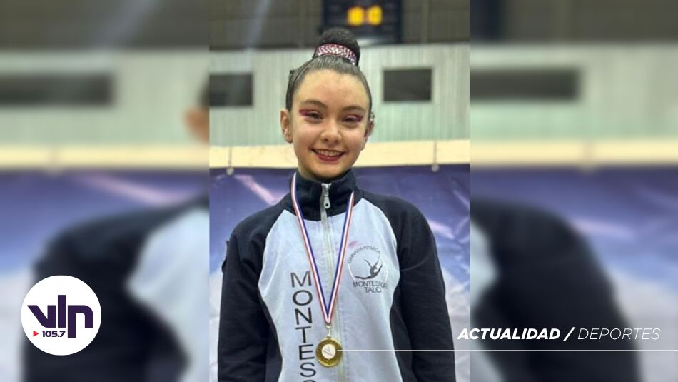Gimnasta curicana clasifica a tres finales nacionales en el Campeonato Rítmica Chile