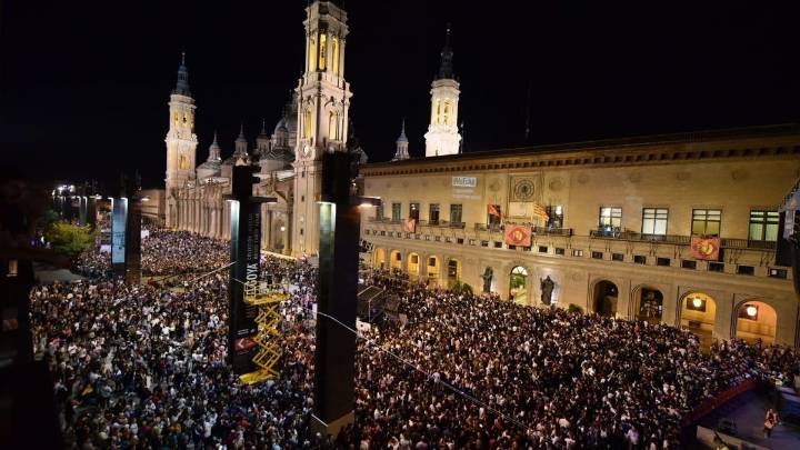 El Ayuntamiento de Zaragoza lanza un sorteo para vivir el pregón de las Fiestas del Pilar desde un "lugar único"