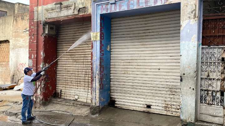 Realizan jornada de recuperación de calles en el barrio El Calvario; así avanza el plan de recuperación del sector