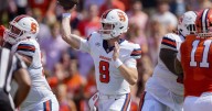 Syracuse QB Steve Angeli leaves with lower leg injury against Clemson