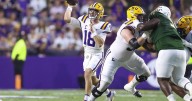 Nussmeier's four touchdowns lead No. 3 LSU to a dominant 56-10 win over Southeastern Louisiana