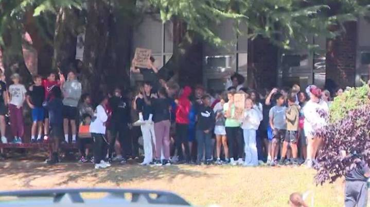 Ridgely Middle School students join walkouts to demand safer schools