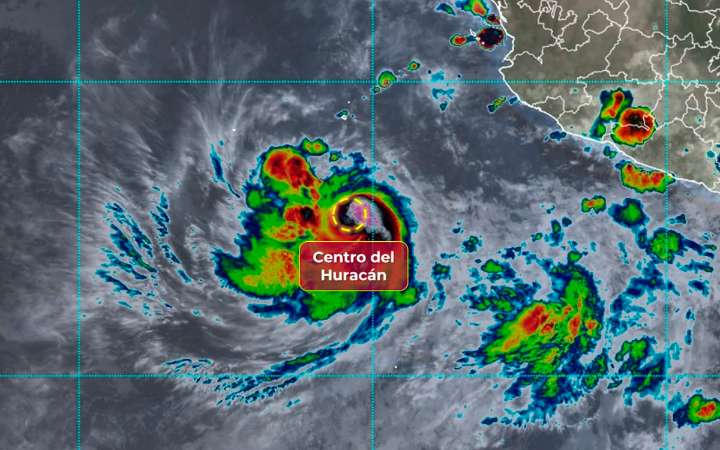 Huracán Narda categoría 2 mantiene alerta por fuertes lluvias y vientos en el Pacífico