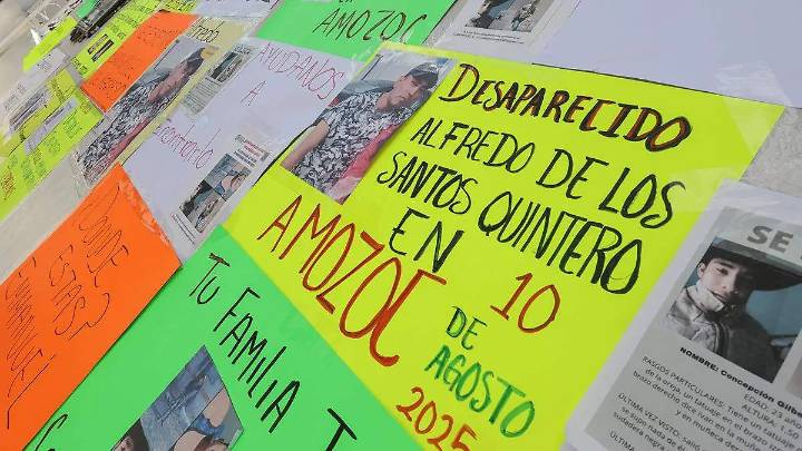 Protestan en Amozoc pese al miedo para exigir la localización de 12 hombres
