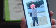 Woman caught on camera stealing package disguised as a clown