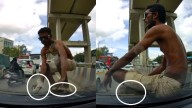 Youth rides half-naked on car bonnet on ORR