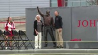 Husker Athletics honors legendary volleyball coach John Cook with statue