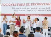 Ana Paty Peralta y Mara Lezama dan certeza jurídica al patrimonio de familias cancunenses