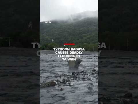 Typhoon Ragasa causes deadly flooding in Taiwan
