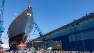 Bath Iron Works christens Navy's newest destroyer