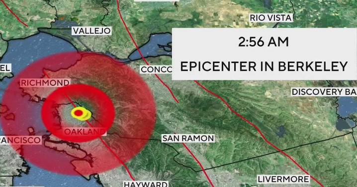 Magnitude 4.3 earthquake near Berkeley shakes Bay Area overnight