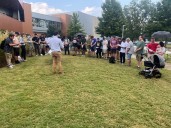 UAH students hold vigil for Charlie Kirk