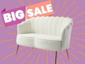 Velvet loveseat for small spaces: Wayfair slashes price by 62% for Labor Day