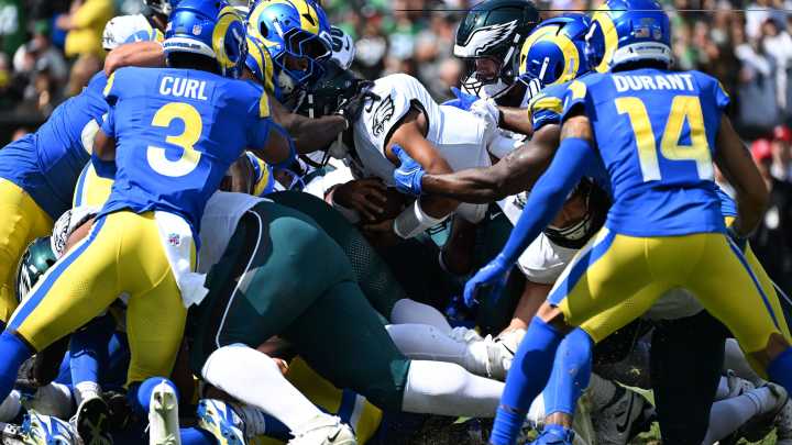 See highlights from Philadelphia Eagles vs. Los Angeles Rams game