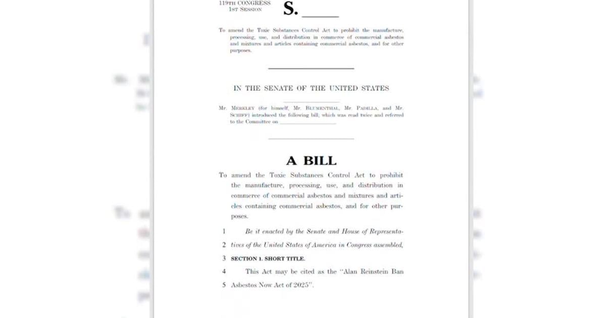Oregon senator introduces bipartisan bill to ban asbestos