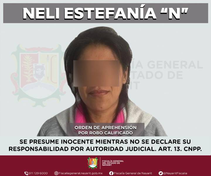 POR ROBO A TRES PERSONAS NELI ESTEFANÍA YA ESTÁ TRAS LAS MAZMORRAS