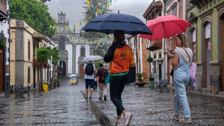 Ligera lluvia en Las Palmas de Gran Canaria y Teror (01/09/25)