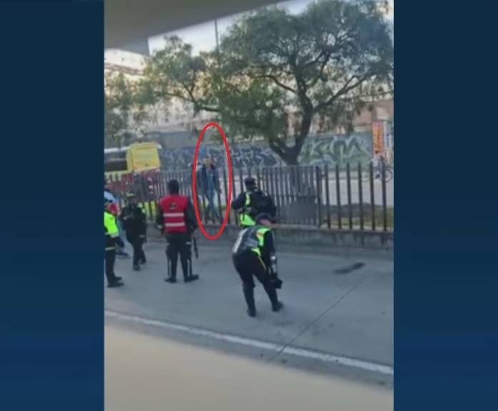 Agresión en TransMilenio: sujeto golpeó a vigilante en la Estación San Mateo