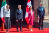 Claudia Sheinbaum recibe a Mark Carney en Palacio Nacional