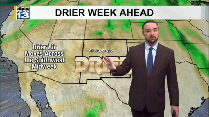Drier and warmer conditions into the workweek