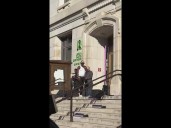 Young Thug promotes anti-violence message outside Fulton County courthouse