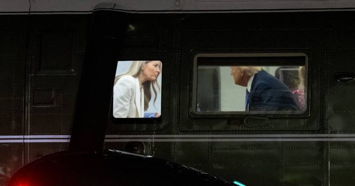 Donald Trump wags finger at wife Melania during heated awkward row on Marine One