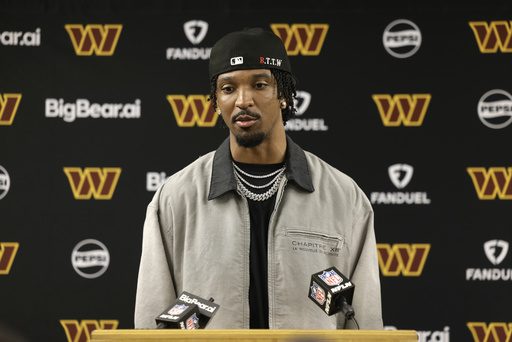 Commanders stars Jayden Daniels and Terry McLaurin out against the Falcons with injuries
