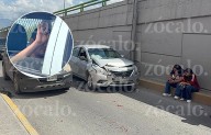 Familia se salva de milagro tras choque provocado por conductor ebrio en el periférico LEA