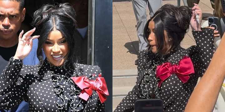 Cardi B Throws Pen at Reporter Outside of Court House When Asked About Stefon Diggs & Offset Love Triangle 