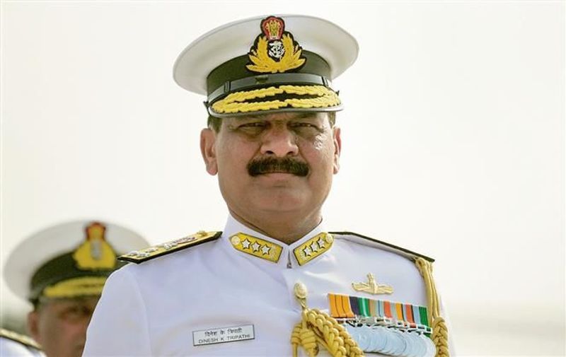 Navy Chief Admiral Dinesh K Tripathi in Sri Lanka to further maritime cooperation